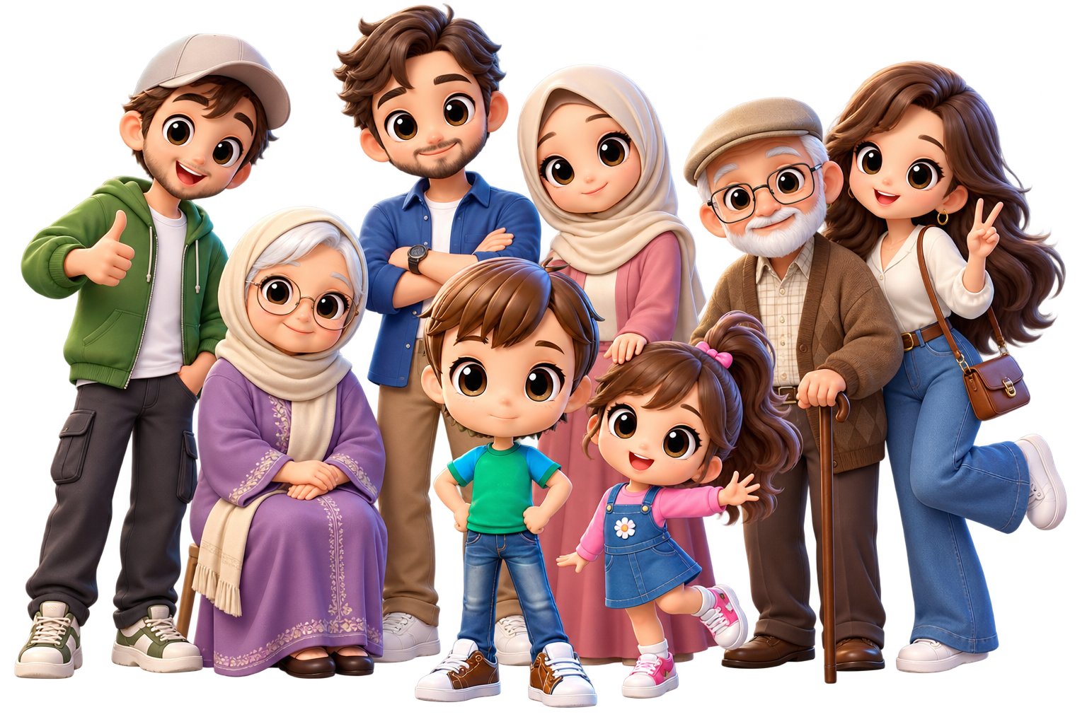 Toute la famille Rahik réunie